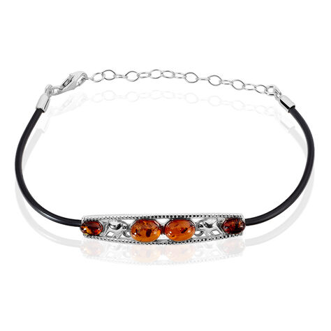Bracelet Argent Blanc Ambre - Bracelets chaînes Femme | Marc Orian