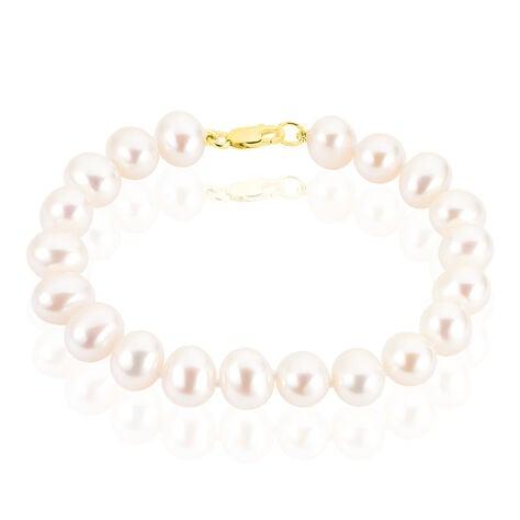 Bracelet Merrane Or Jaune Perle De Culture - Bracelets cha&icirc;nes Femme | Marc Orian