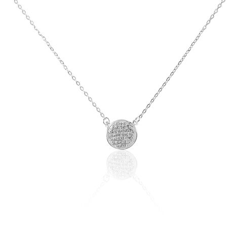 Collier Gisela Argent Blanc Oxyde De Zirconium - Colliers avec pierres Femme | Marc Orian