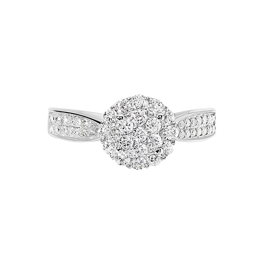 Bague Chou Or Blanc Diamant - B3DFBDW849I • Marc Orian | Bijouterie en ligne