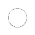 Alliance Aphroditia Demi Jonc Bombe Platine Blanc - Alliances duo Unisex | Marc Orian