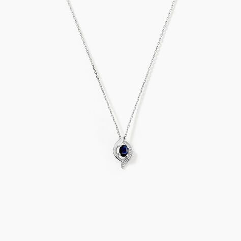 Collier Lydia Or Blanc Saphir - Colliers avec pierres Femme | Marc Orian