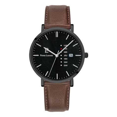 Montre Pierre Lannier Data Noir - Montres &eacute;tanches Homme | Marc Orian