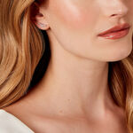 Boucles D'oreilles Puces Elinore Argent Blanc Oxyde De Zirconium - Puces Femme | Marc Orian