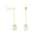 Boucles D'oreilles Pendantes Valera Or Jaune Perle De Culture - Boucles d'oreilles mariage Femme | Marc Orian