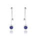 Boucles D'oreilles Pendantes Franzine Argent Blanc Lapis Lazulis - Pendantes Femme | Marc Orian