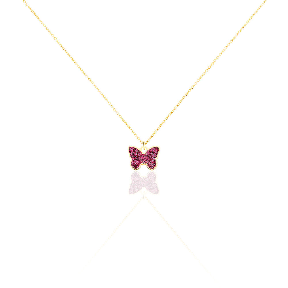 Collier Solena Papillon Or Jaune - Colliers ete Enfant | Marc Orian