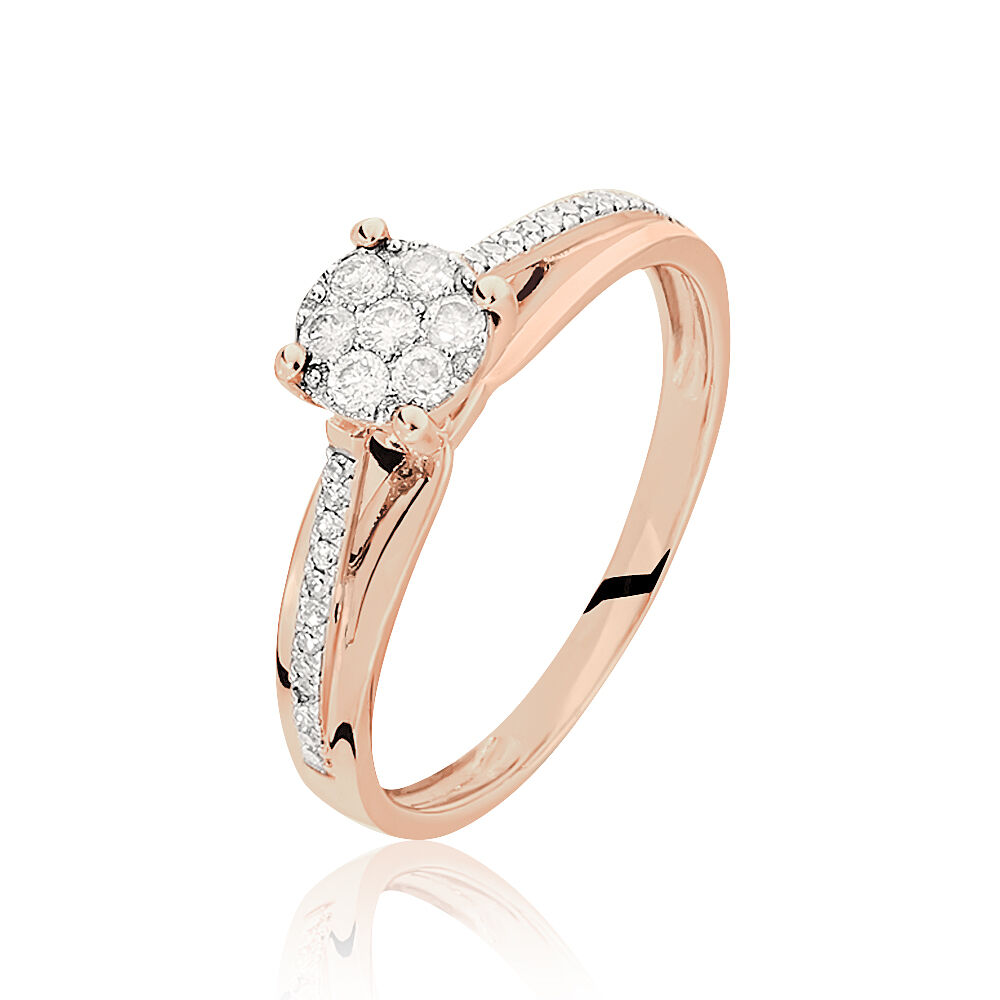 Bague Kate Or Rose Diamant - Parures de mariage Femme | Marc Orian