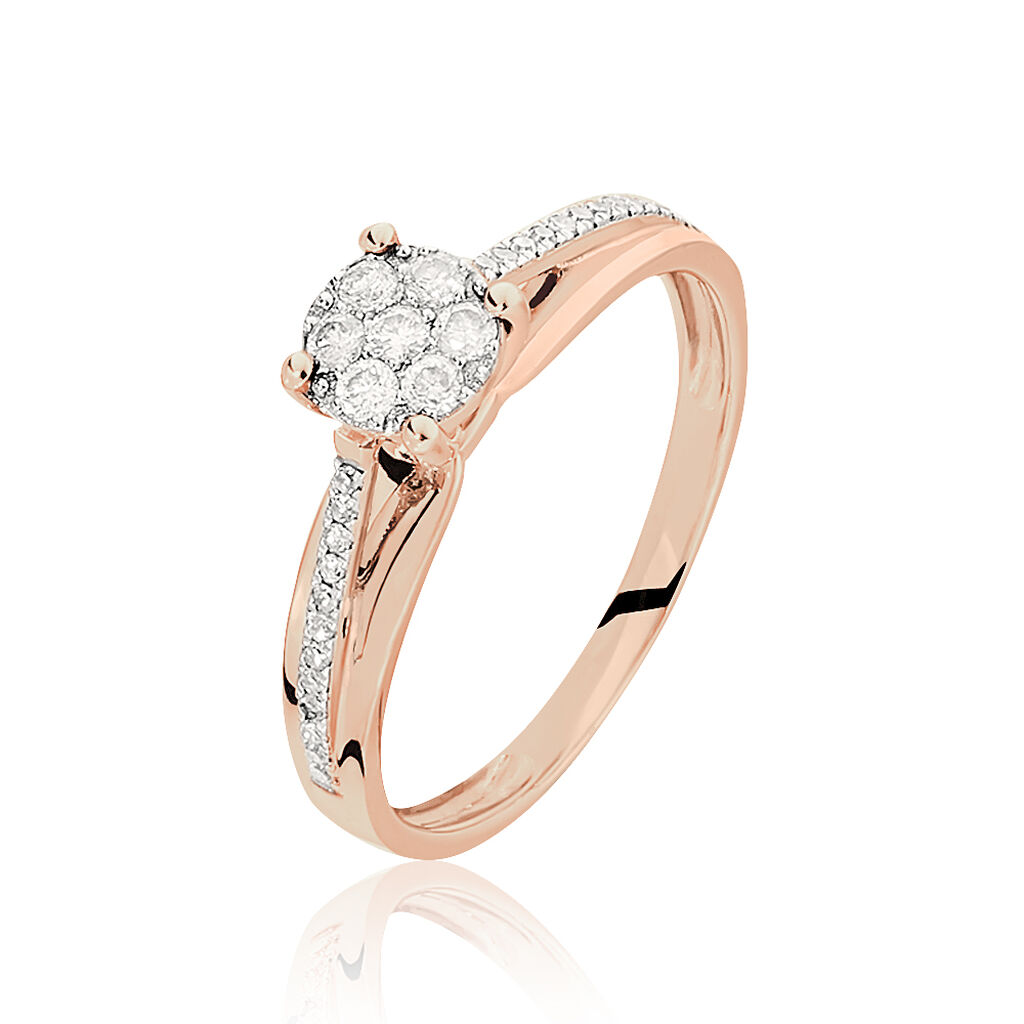 Bague Kate Or Rose Diamant - Parures de mariage Femme | Marc Orian