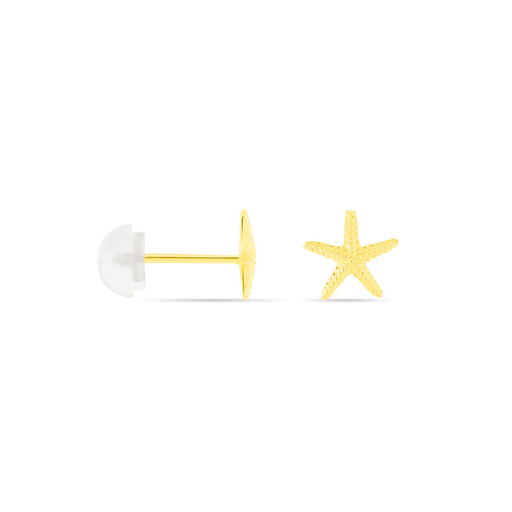 Boucles D'oreilles Or Jaune Aenor Puces - Puces Femme | Marc Orian