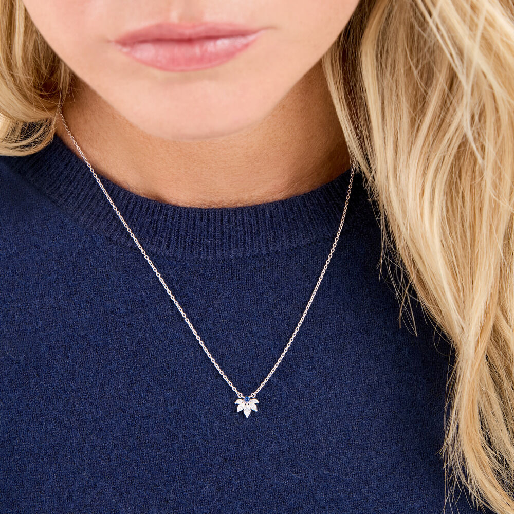 Collier Isabel Argent Blanc Oxyde De Zirconium - Colliers avec pierres Femme | Marc Orian