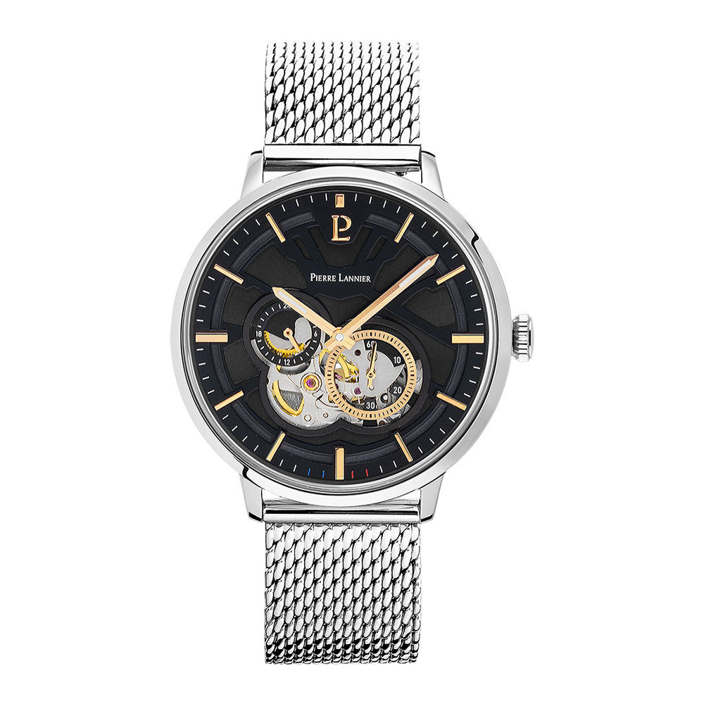 Montre Pierre Lannier Trio Noir - Montres automatiques Homme | Marc Orian