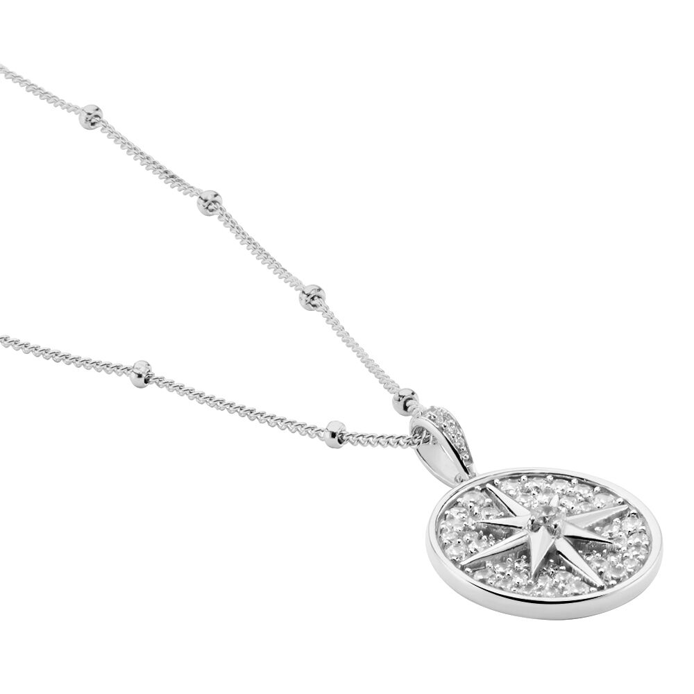 Collier Apollinaris Argent Blanc Oxyde De Zirconium - Colliers avec pierres Femme | Marc Orian