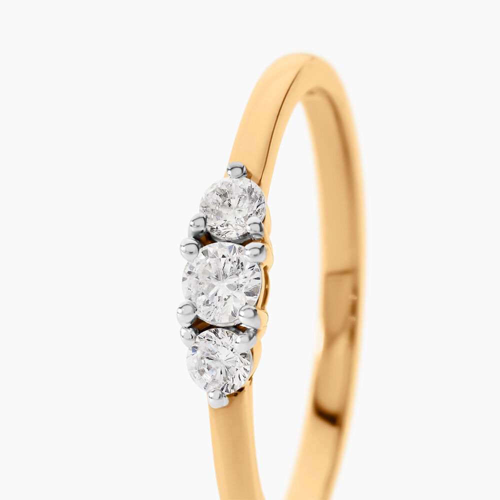 Bague Georgia Plaqu&eacute; Or Jaune Oxyde De Zirconium - Bijoux fantaisie Femme | Marc Orian