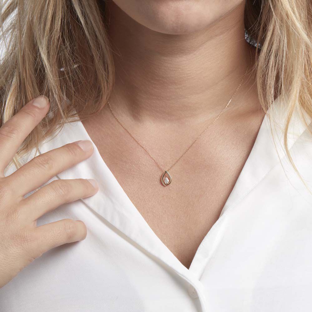 Collier Or Jaune Sheilana Diamants - Colliers avec pierres Femme | Marc Orian