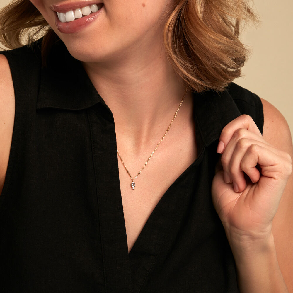 Collier Poem Argent Jaune Topaze Oxyde De Zirconium - Colliers avec pierres Femme | Marc Orian