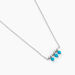 Collier Della Argent Blanc Turquoise - Colliers avec pierres Femme | Marc Orian