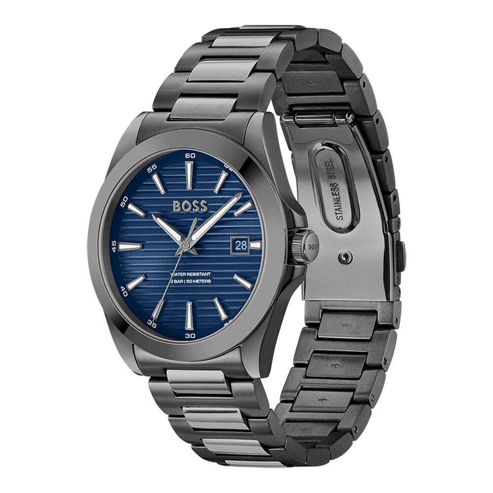 Montre Boss Strike Bleu - Fête des pères Homme | Marc Orian