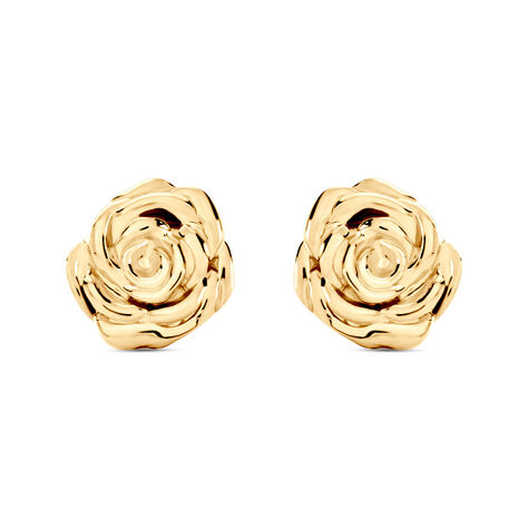 Boucles D'oreilles Puces Fioralba Plaqu&eacute; Or Jaune - Puces Femme | Marc Orian