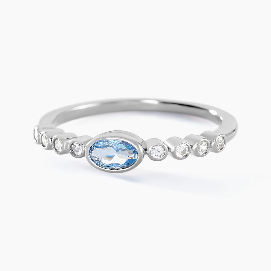 Bague Mayfair Argent Blanc Oxyde De Zirconium - Bijoux fantaisie Femme | Marc Orian