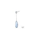 Boucles D'oreilles Pendantes Sela Or Blanc Topaze Et Sans - Pendantes Femme | Marc Orian