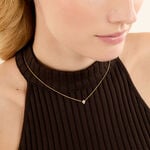 Collier Doline Plaqu&eacute; Or Jaune Oxyde De Zirconium - Colliers avec pierres Femme | Marc Orian