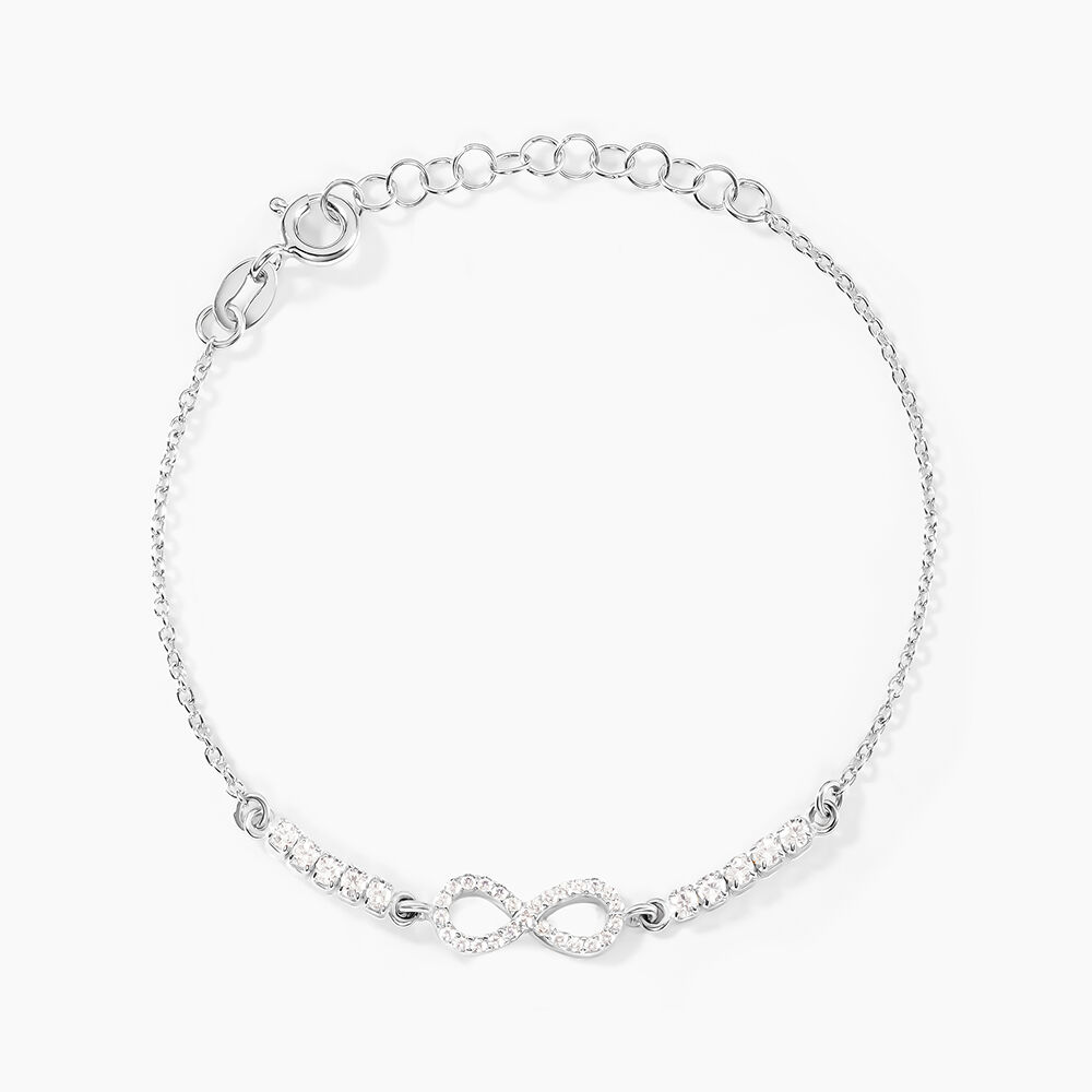 Bracelet Syliana Argent Blanc Oxyde De Zirconium - Bracelets fantaisie Femme | Marc Orian