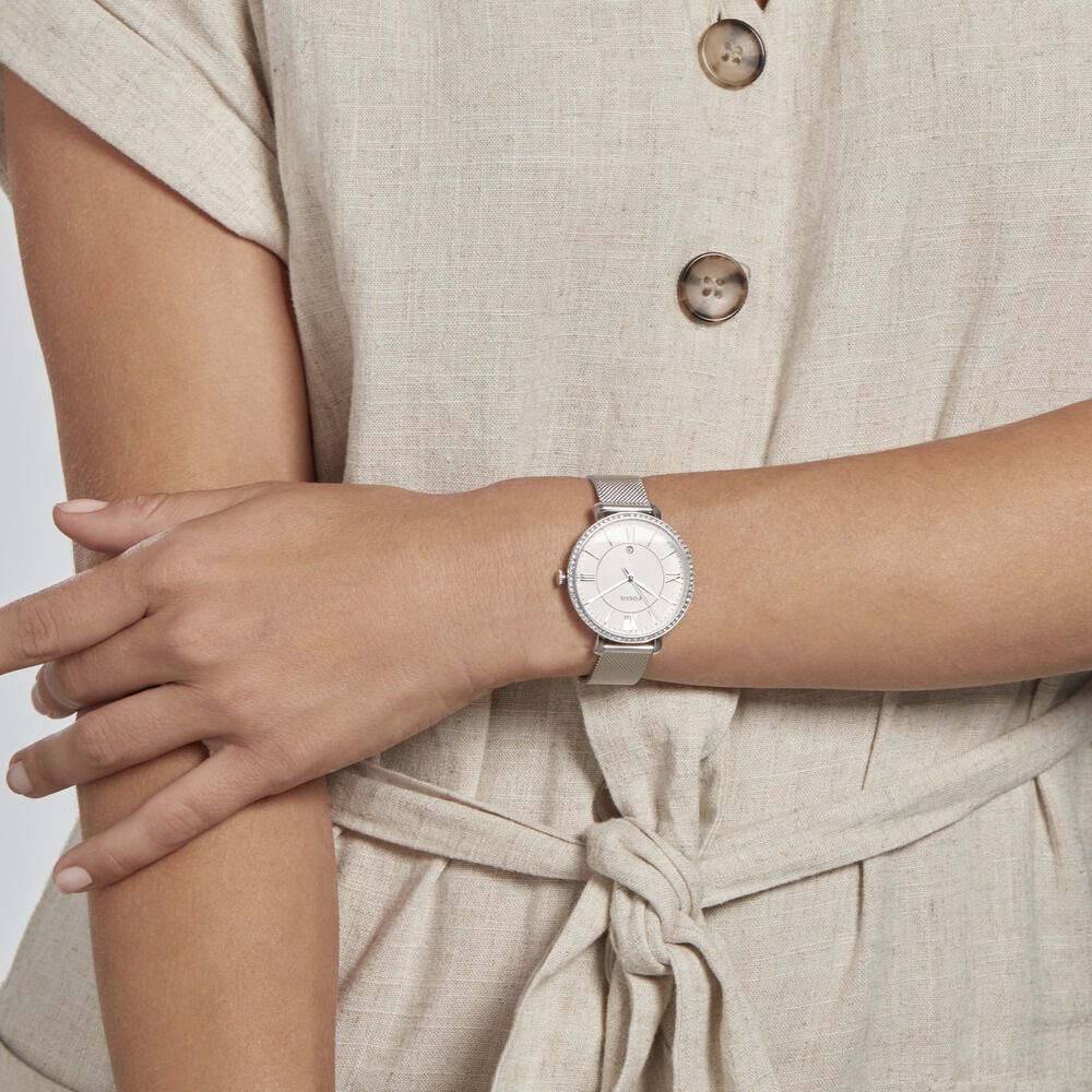 Montre Fossil Jacqueline Argent - HIMFBQF0NS0 • Marc Orian | Bijouterie en  ligne