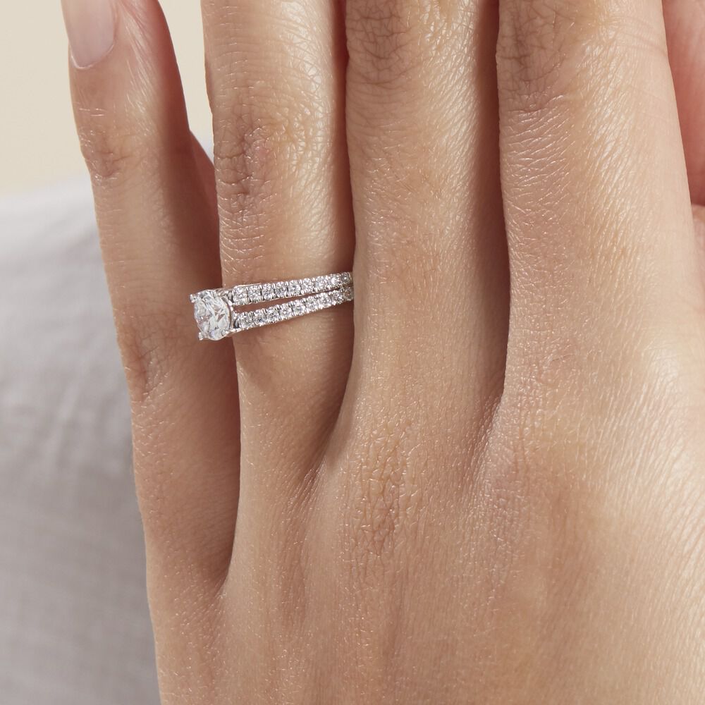 Bague Solitaire Or Blanc Neirin Diamants Synthétiques - Solitaires Femme | Marc Orian