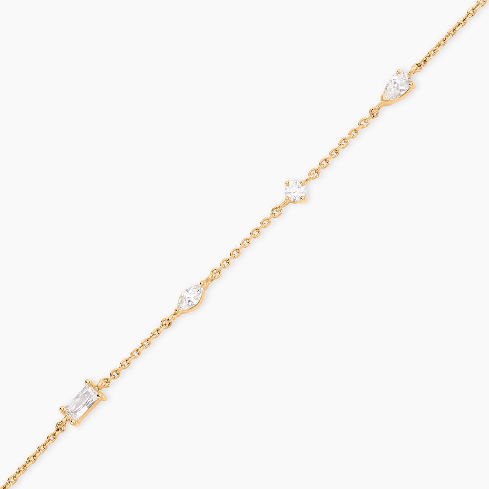 Bracelet Sya Plaque Or Jaune Oxyde De Zirconium - Bracelets fantaisie Femme | Marc Orian