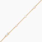 Bracelet Scintillante Plaque Or Jaune Oxyde De Zirconium - Bracelets fantaisie Femme | Marc Orian