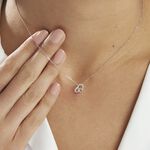 Collier Eliana Or Blanc Topaze Et Oxyde De Zirconium - Colliers avec pierres Femme | Marc Orian