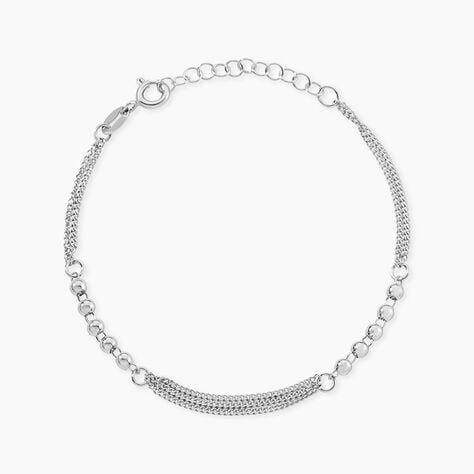 Bracelet Melodie Argent Blanc - Bracelets chaînes Femme | Marc Orian