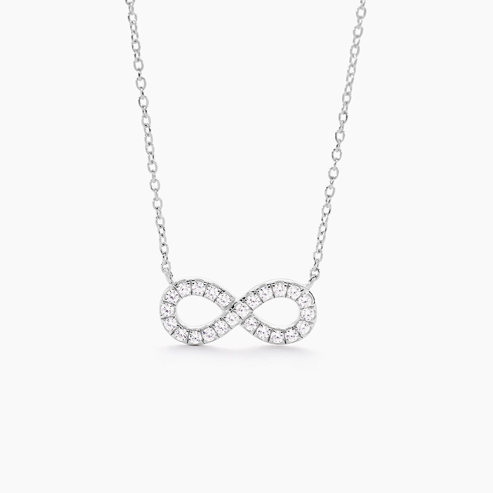 Collier Lou Argent Blanc Oxyde De Zirconium - Colliers avec pierres Femme | Marc Orian