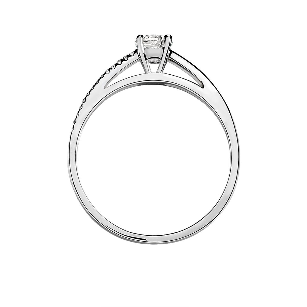 Bague Solitaire Alexandra Or Blanc Diamant - Bagues Solitaire Femme | Marc Orian