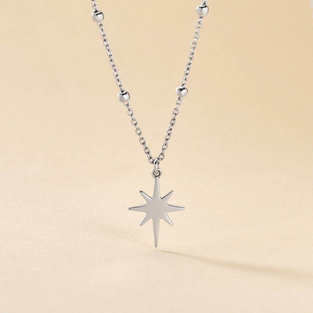 Collier Pearce Argent Blanc - Colliers Femme | Marc Orian