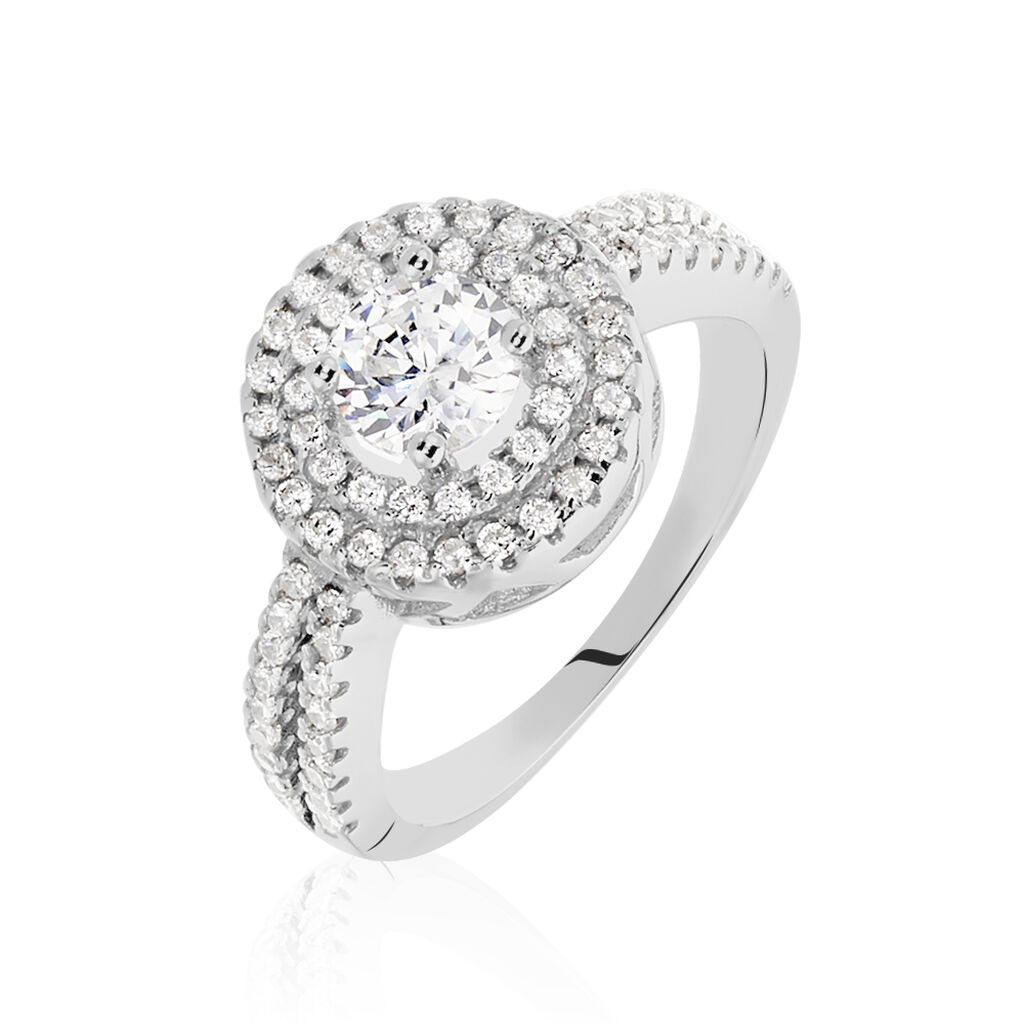 Bague Marie-felix Argent Blanc Oxyde De Zirconium - Solitaires Femme | Marc Orian