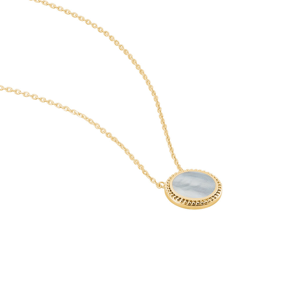 Collier Alyhana Plaqué Or Jaune Nacre - Colliers avec pierres Femme | Marc Orian