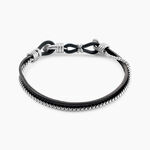 Bracelet Jourdan Arpad Acier Argent&eacute; - Bracelets cuir Homme | Marc Orian