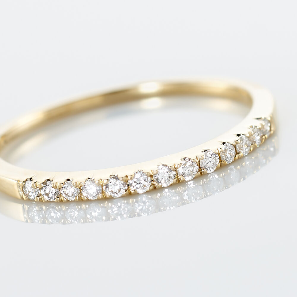 Alliance Pristina Or Jaune Diamant - Alliances avec pierres Femme | Marc Orian