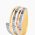 Bague Eleonore Or Tricolore Diamant - Parures de mariage Femme | Marc Orian