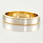 Alliance Markei Ruban Plat Or Bicolore - Alliances duo Unisex | Marc Orian