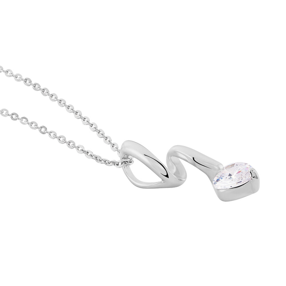 Collier Amayes Argent Blanc Oxyde De Zirconium - Colliers avec pierres Femme | Marc Orian