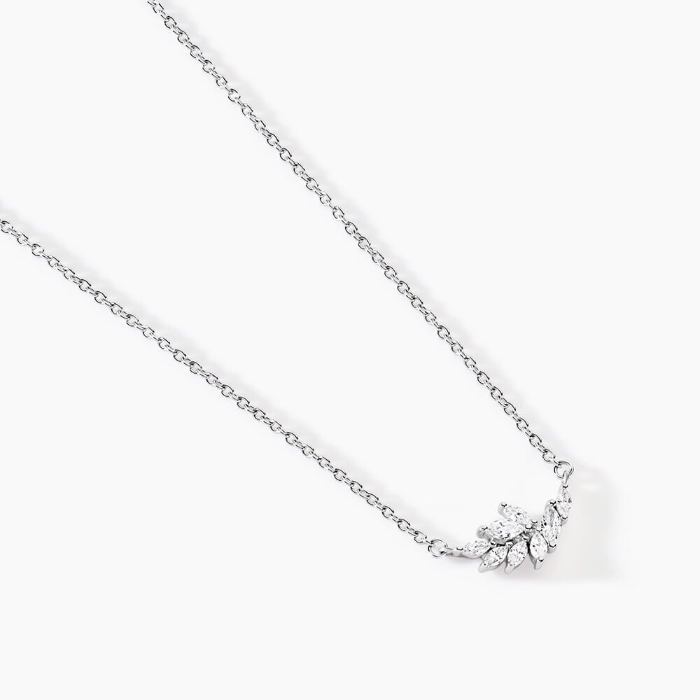 Collier Anastasya Argent Blanc Oxyde De Zirconium - Colliers avec pierres Femme | Marc Orian