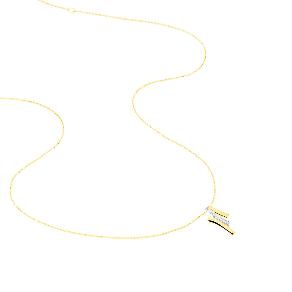 Collier Melia Or Jaune Diamant - Colliers avec pierres Femme | Marc Orian