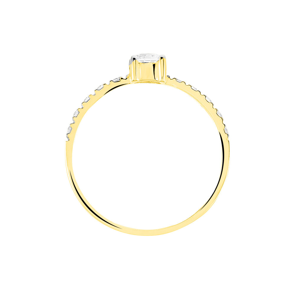 Bague Solitaire Sedonia Or Jaune Oxyde De Zirconium - Solitaires Femme | Marc Orian