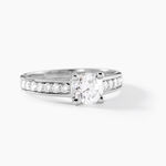 Bague Aramis Ld Platine Blanc Diamant Synth&eacute;tique - Solitaires Femme | Marc Orian