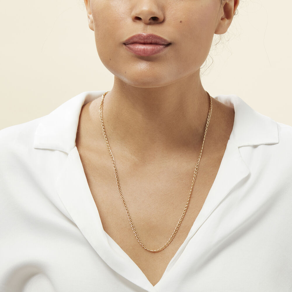 Collier Or Jaune Capucin Maille Marine - Chaines Femme | Marc Orian