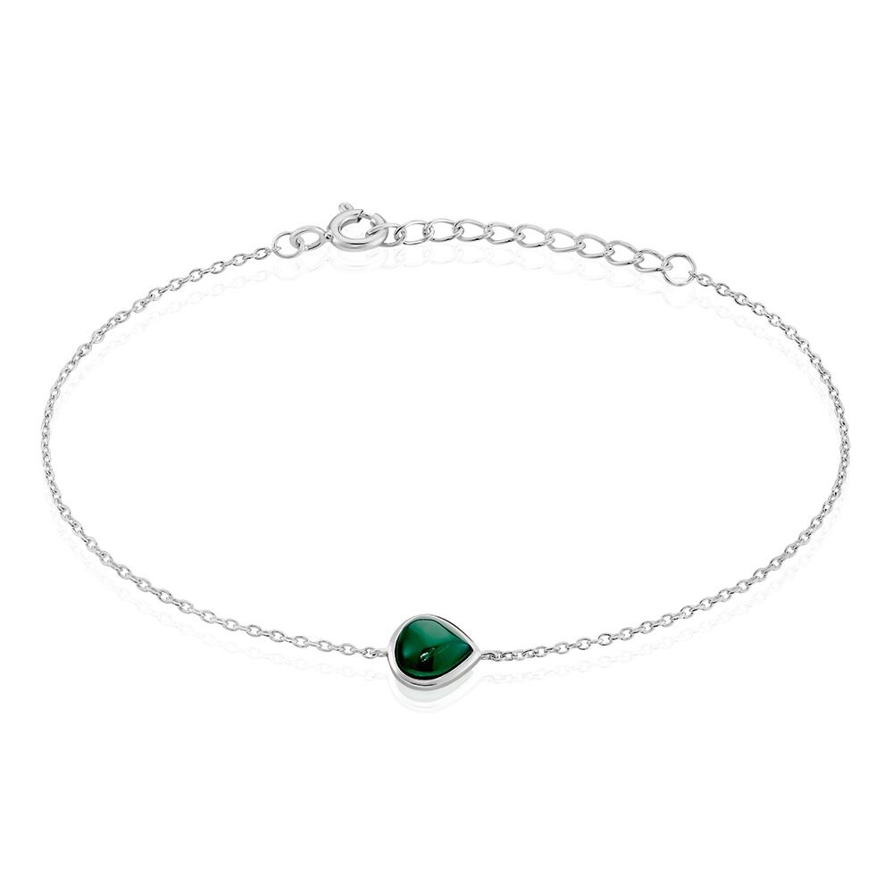 Bracelet Tao Argent Blanc Onyx - Bracelets chaînes Femme | Marc Orian