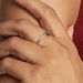 Bague Tamyra Or Blanc Saphir